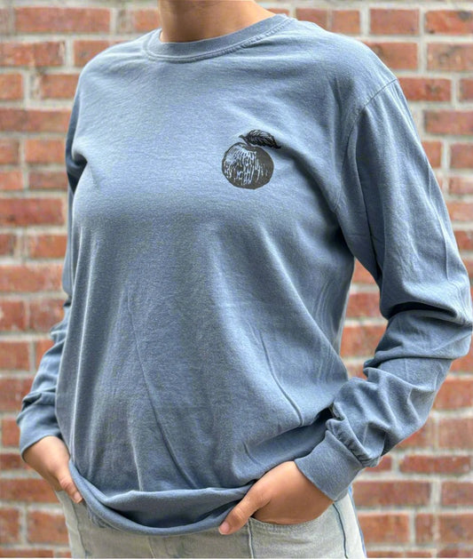 Long Sleeve - Hillside Logo (Blue Jean/Green/Tan)